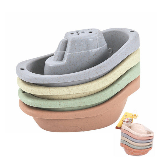 Sail into Splashing Fun with our Stackable Boat Bath Toys for Babies